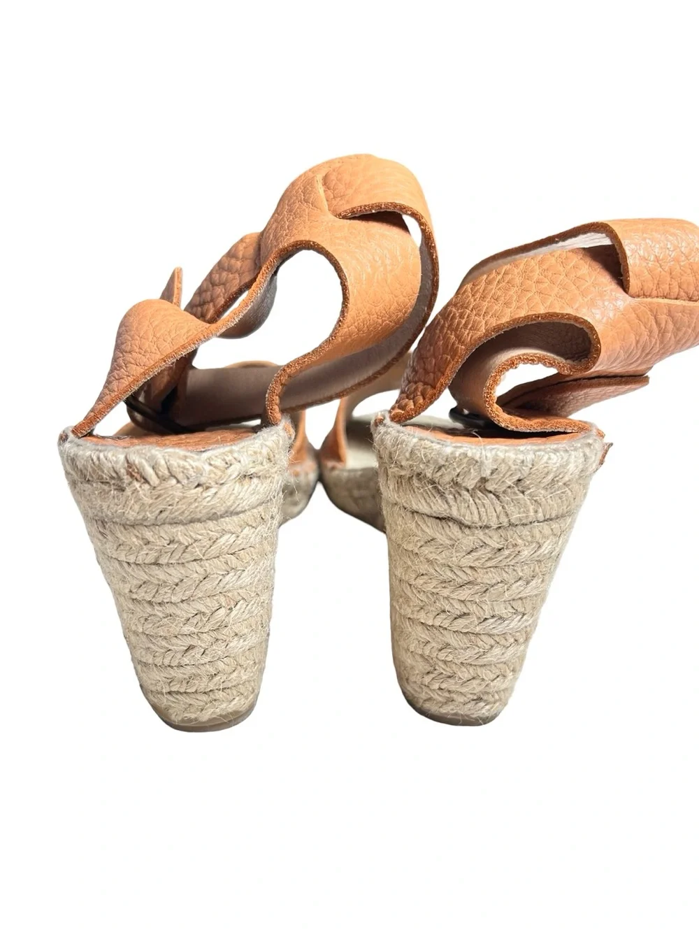 J.Crew Leather Strap Wedge Espadrille Sandals. Size 8